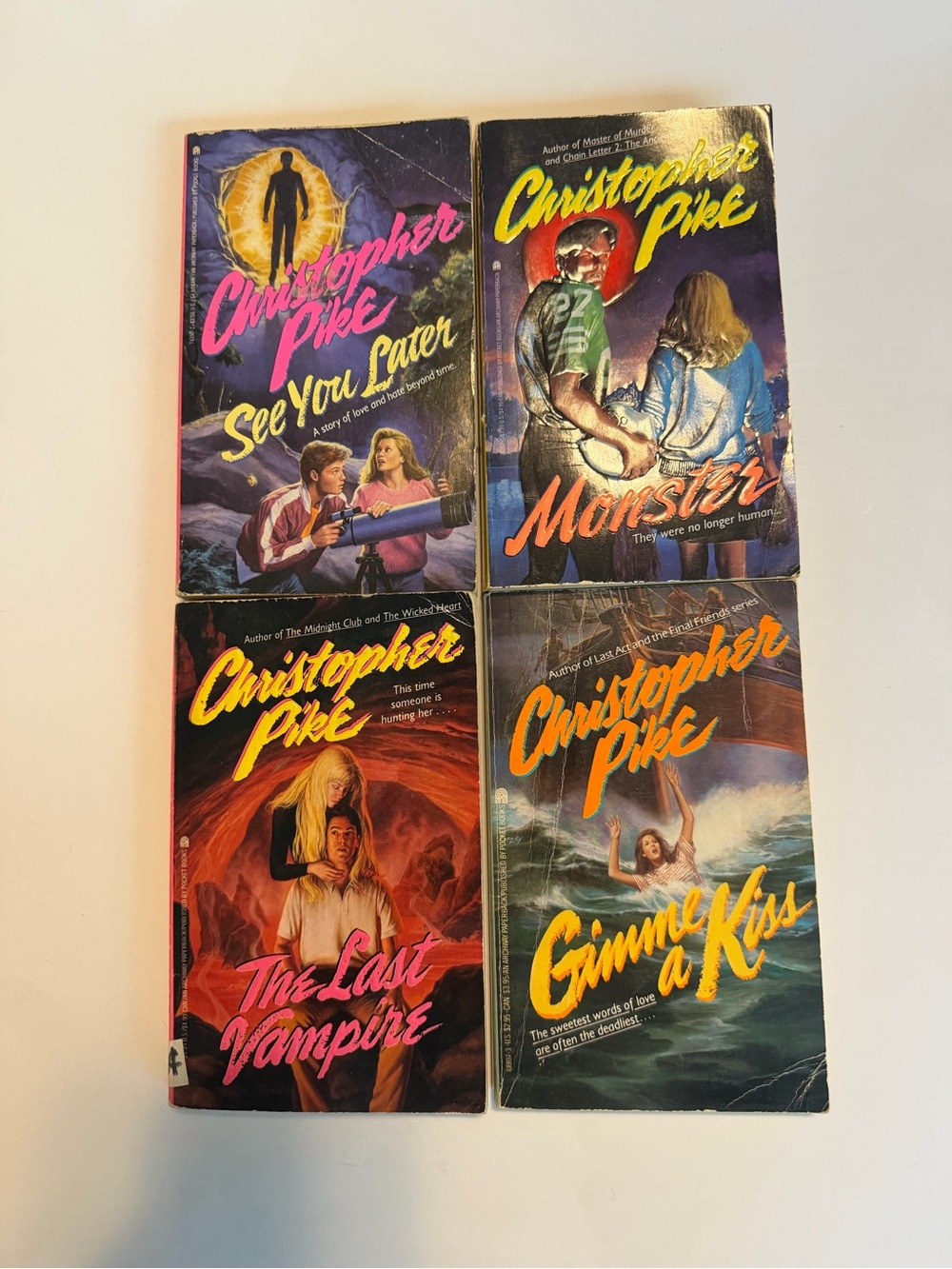 4 Vintage Christopher Pike Books